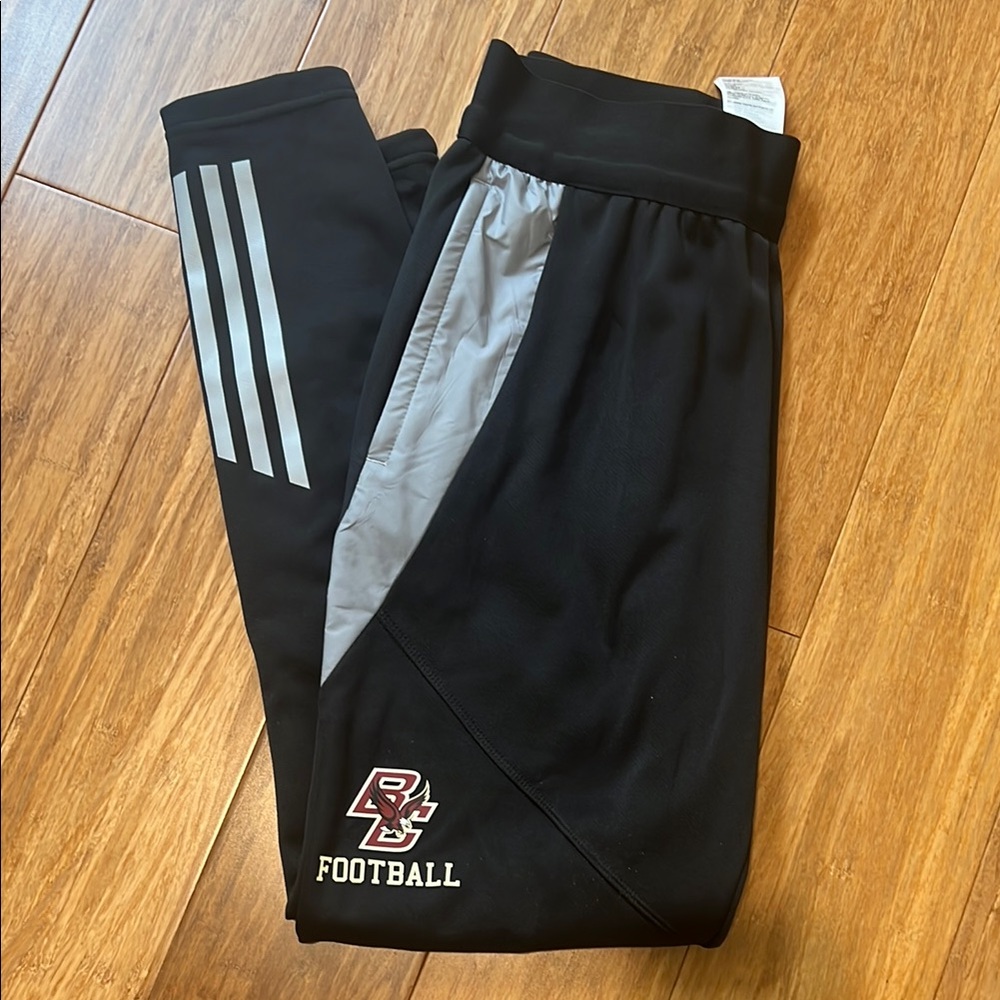 Boston College Adidas Women’s Athletic Pants with BC Football Logo- Brand New